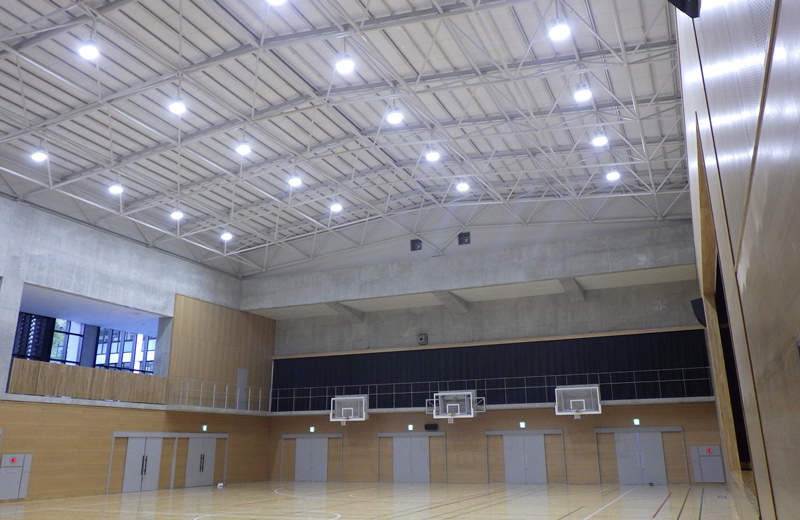 丸亀高校第1体育館改築電気設備工事